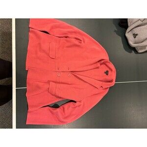 Pink warm merino wool Talbots jacket size large